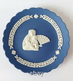 Plateau japonais Wedgwood ETO Jasperware Royal Blue 2016 Année du Singe