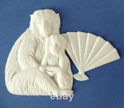 Plateau japonais Wedgwood Jasperware bleu royal 2016 Année du Singe