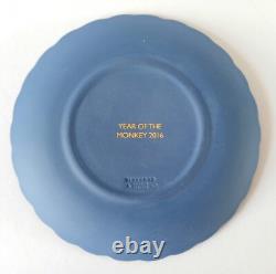 Plateau japonais Wedgwood Jasperware bleu royal 2016 Année du Singe
