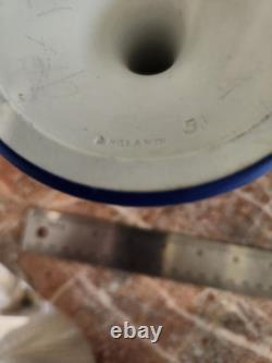 Porte-bougie en jaspe Wedgwood bleu foncé plongé 6 Excellent