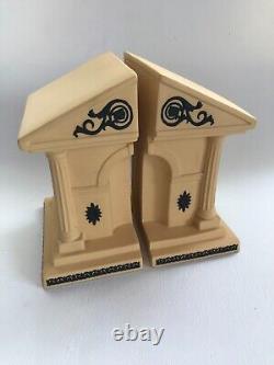 Porte-livres en jaspe noir et osier Wedgwood - Collection de bibliothèque