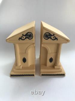 Porte-livres en jaspe noir et osier Wedgwood - Collection de bibliothèque