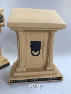 Porte-livres en jaspe noir et osier Wedgwood - Collection de bibliothèque