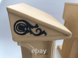 Porte-livres en jaspe noir et osier Wedgwood - Collection de bibliothèque