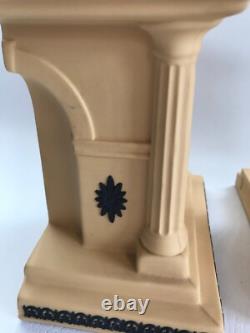 Porte-livres en jaspe noir et osier Wedgwood - Collection de bibliothèque