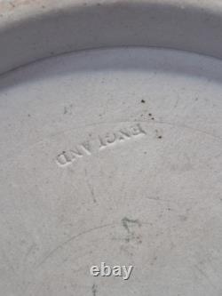 Pot à miel antique en jasperware Wedgwood avec couvercle, diamètre 14 cm