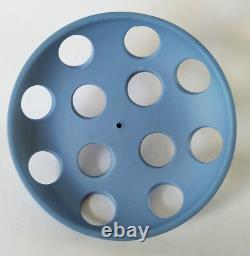 Pot à pourri et couvercle en jaspe Wedgwood bleu