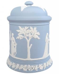 Pot à tabac Wedgwood Jasperware bleu