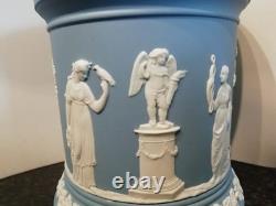 Pot à tabac Wedgwood Jasperware bleu