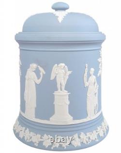 Pot à tabac en jasperware bleu Wedgwood Jasper