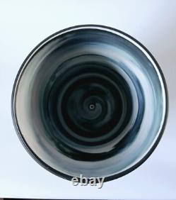 Pot de fleurs en jaspe Wedgwood noir et blanc Burlington