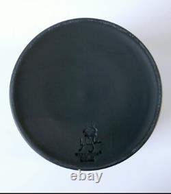 Pot de fleurs en jaspe Wedgwood noir et blanc Burlington