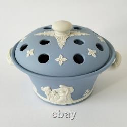Pot pourri en jaspe Wedgwood bleu - Collection Lord Wedgwood