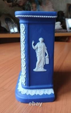 Projet de restauration d'une horloge en jaspe Wedgwood bleu foncé antique 1889 'R'