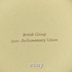 RARE Boîte à Bijoux Ronde Moyenne en Jasperware Wedgwood Primrose avec Portcullis Tudor