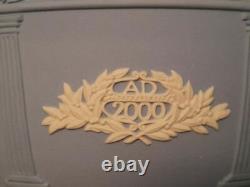 RARE Wedgwood Blue Jasper Ware Bol des Heures Dansantes du Millénaire