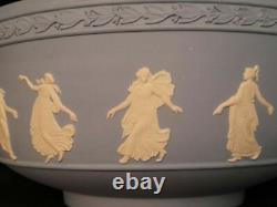 RARE Wedgwood Blue Jasper Ware Bol des Heures Dansantes du Millénaire