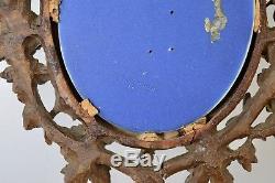 Rare Antique Wedgwood Christ Plaque Médaillon Bleu Jasperware