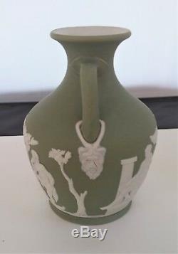 Rare Antique Xixème. Trempette Verte Jasperware Wedgwood Portland Vase