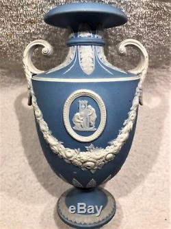 Rare C. 184050 Vase Trophy Bleu Jasper Wedgwood Nike & The Warrior Nice