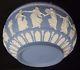 Rare Collectable Wedgwood Jasper Ware Poudre Bleu Grand 10 Menthe Cond Cond