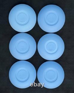 Rare Service à Thé Vintage Wedgwood en Jasperware Bleu Ciel et Blanc, 15 pièces, Angleterre