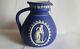 Rare Wedgwood Cobalt Bleu Jasper Dip Jug'hope' Dared 1886