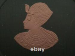 Rare Wedgwood Egyptian Black Terracotta Jasper Jasperware Toutankhamun Lidded Box