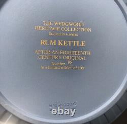 Rare Wedgwood Jasperware Rum Kettle Dancing Hours-limited Edition 100 (boxes+coa)