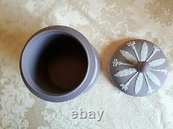 Rare Wedgwood Lilas Jasperware Round Lidded Container Olympus Ou Pot Tabac
