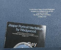Rare Wedgwood National Portrait Gallery Limited Edition Set Jasperware Médaillon