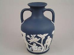 Rare Wedgwood Vase Portland 6 Bleu Jasperware Classique