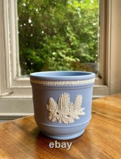 Rare cache-pot jardinière en jasperware Wedgwood Kew Gardens plantes Sir Joseph Banks