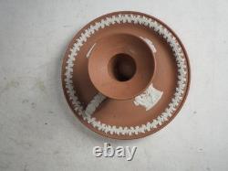 Rare porte-bougie chandelier Wedgwood en jasperware terracotta<br/>    