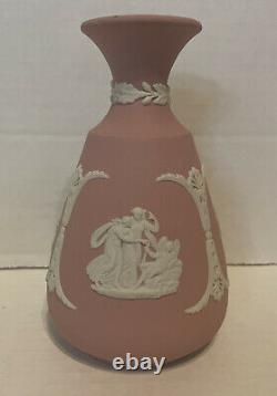 Réducte! Tres Rare! Wedgwood Pink Jasperware Bud Vase 4 3/4 H