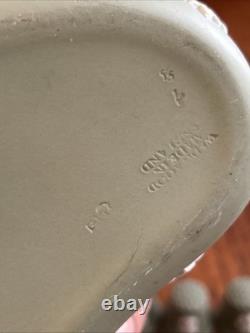 Service Wedgwood Jasperware vert sauge 10 pièces, grand bol, chandeliers, pichets et boîtes