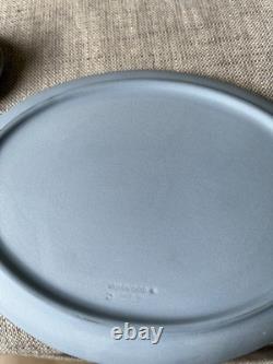Service à thé miniature Wedgwood Jasper Ware bleu pâle
