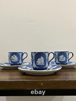 Service de tasses à thé miniature Wedgwood Jasperware 3 pièces