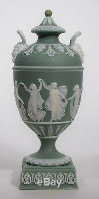 Seulement Wedgwood Vase Vert Jasperware, Vers 1860