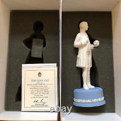 Statuette en jaspe bleu et blanc édition limitée du 250e anniversaire de Josiah Wedgwood