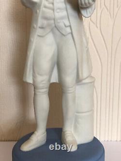 Statuette en jaspe bleu et blanc édition limitée du 250e anniversaire de Josiah Wedgwood