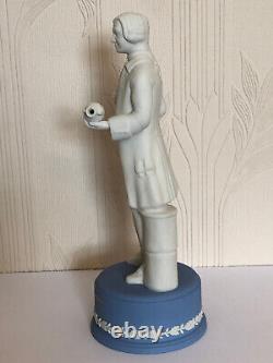 Statuette en jaspe bleu et blanc édition limitée du 250e anniversaire de Josiah Wedgwood