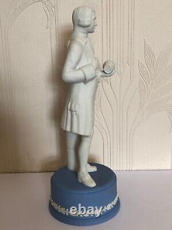 Statuette en jaspe bleu et blanc édition limitée du 250e anniversaire de Josiah Wedgwood