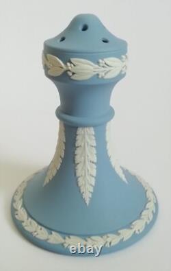 Support pour épingle à chapeau en jaspe Wedgwood bleu