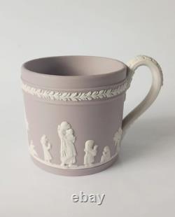 Tasse à café et soucoupe en jasperware lilas Wedgwood Jasper