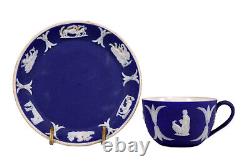 Tasse et soucoupe miniature antique Wedgwood en jaspe, vers 1891