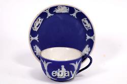 Tasse et soucoupe miniature antique Wedgwood en jaspe, vers 1891