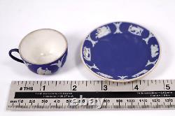 Tasse et soucoupe miniature antique Wedgwood en jaspe, vers 1891