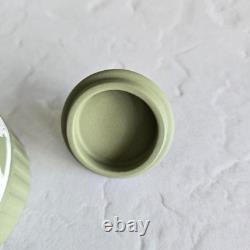 Théière miniature verte Wedgwood emploi domestique Jasperware parfait