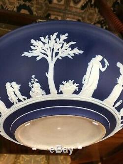 Très Grand Antique Wedgwood Angleterre Jasperware Bowl 15